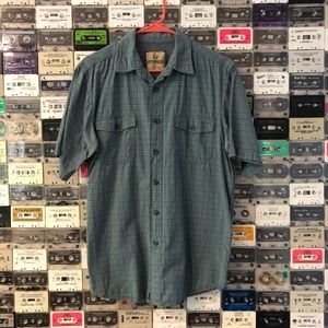 Outdoor Life Blue Plaid Button Down